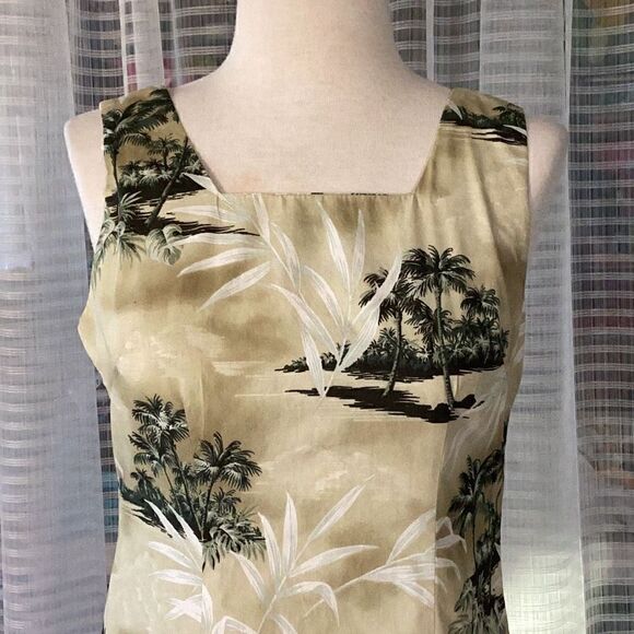 Vintage Shannon Marie Hawaiian Print Sheath Dress Women’s Medium 10 - Picture 3 of 6